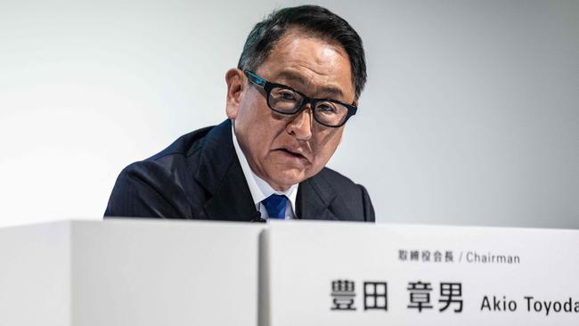 Toyota Motor Corporation Board chairman Akio Toyoda. Picture: AFP