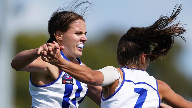 Jasmine Garner (left) has elevated her game to another level early in 2020. Picture: AAP IMAGE/MICHAEL DODGE