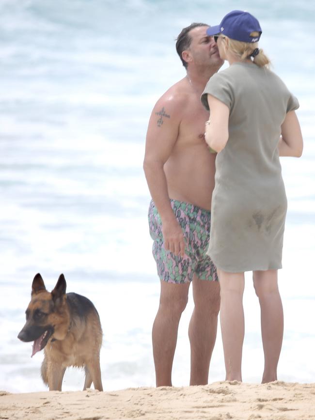 Karl Stefanovic and Jasmine Yarbrough in Noosa this week. Picture: Backgrid