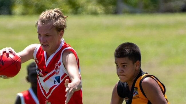 Waratah junior Oliver Poulson, during his junior days, will play for Newcomb this BFNL season. Picture: Supplied.