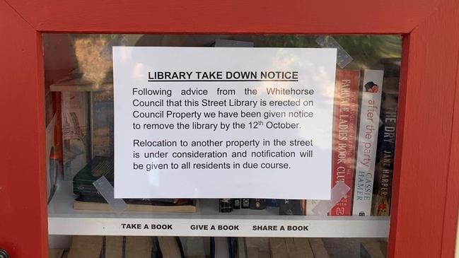 The Street Library on Glenburnie Rd has been taken down.