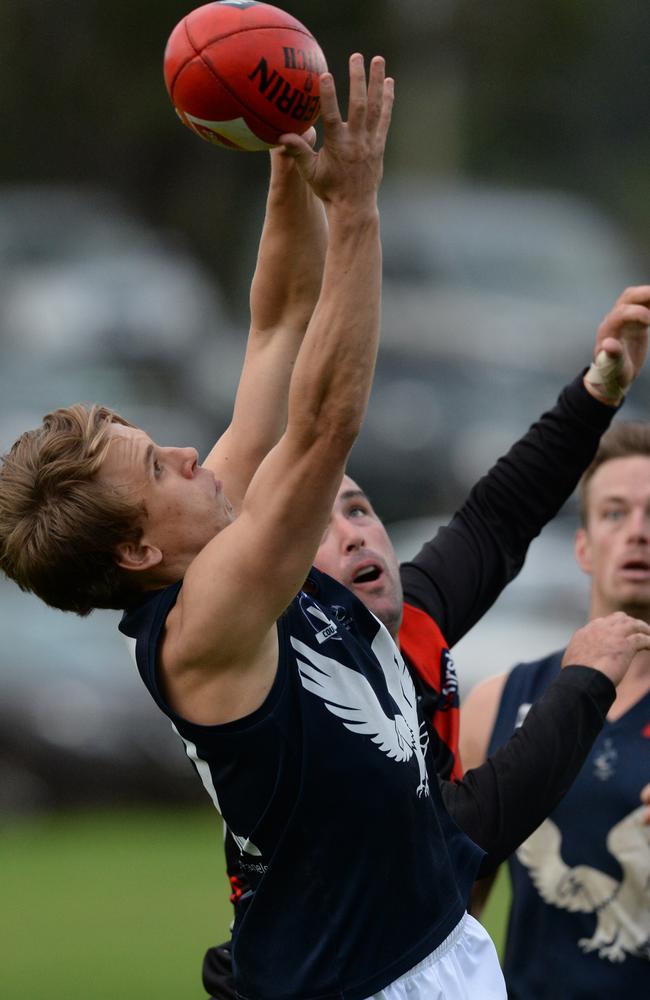 A MPNFL Division 1 double chance slipped through Edi-Asp’s fingers on Saturday. Picture: AAP/ Chris Eastman