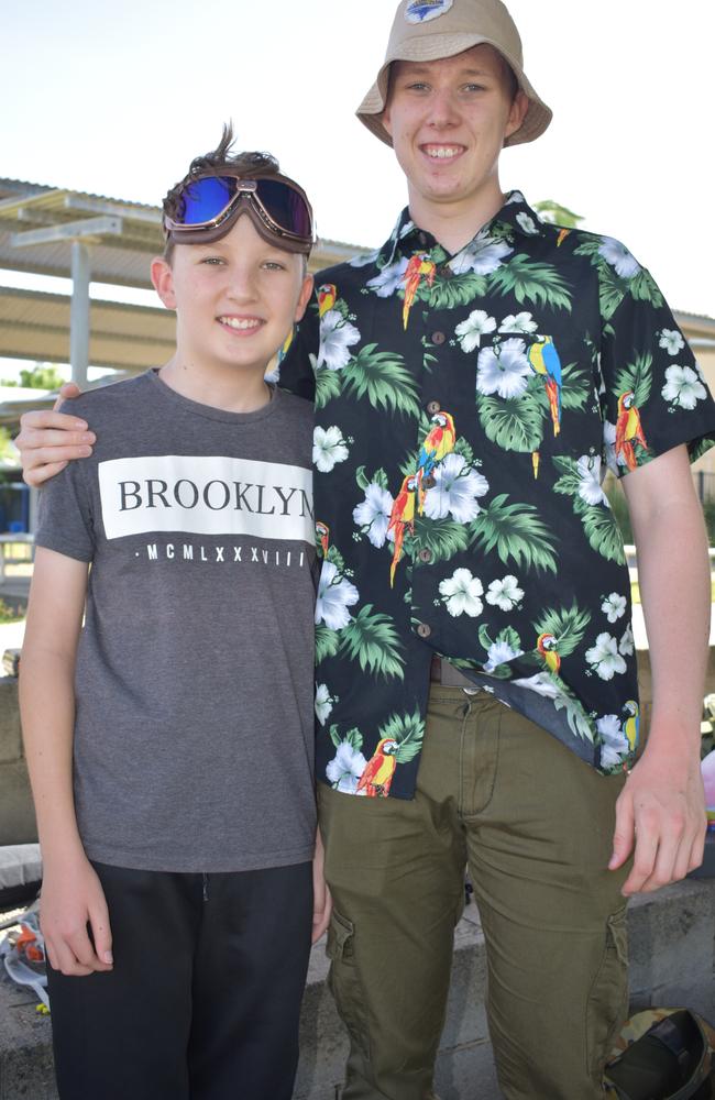 Brothers Evann and Michael Entwistle, of Mirani, at Mackay Urban Gelsoft Games event at Mackay North State High School. Photo: Janessa Ekert