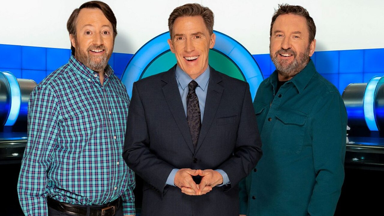 David Mitchell, Rob Brydon and Lee Mack are bringing the hilarity back in the 16th season of Would I Lie To You. Picture: Supplied