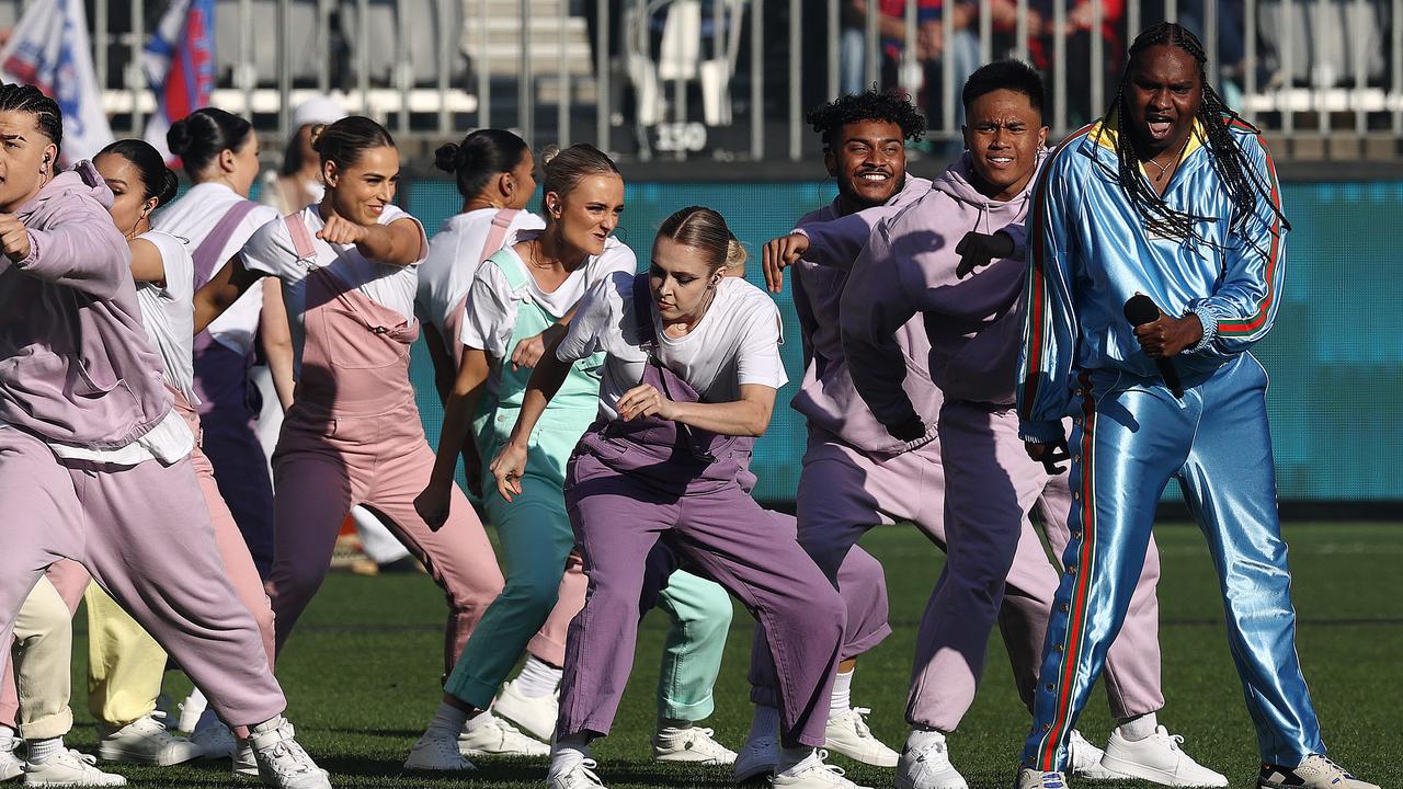 The pre-match entertainment was awesome. Photo by Michael Klein