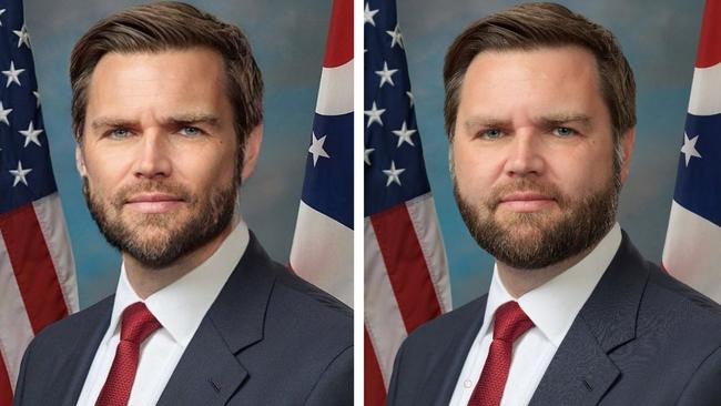 Republican Congressman Mike Collins posted the digitally altered picture (left) online amid much confusion.