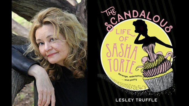 Lesley Truffle and her book The Scandalous Life of Sasha Torte.