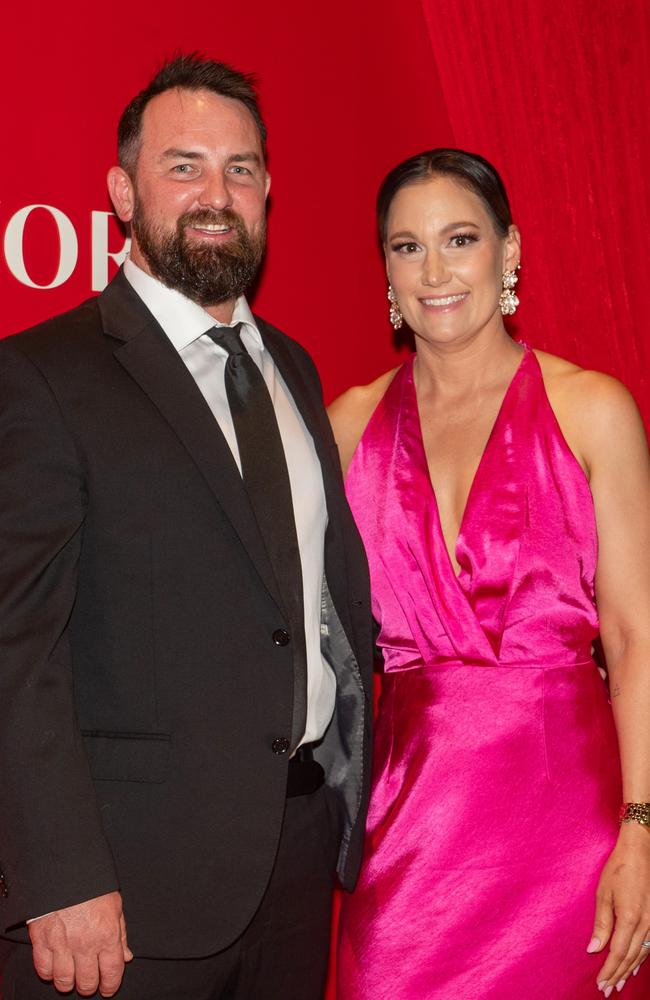 Nathan and Elise Gibbs at Mackay Mayor's Charity Ball Saturday 10 May 2025 Picture: Michaela Harlow