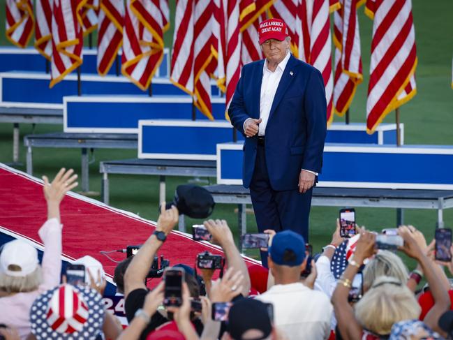 Donald Trump is back on the campaign trail. Picture: Getty Images