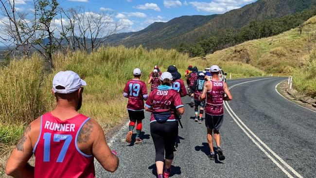 The Trail to Triumph, a run from Moranbah to Mackay in honour of Tony Britton. Picture: Contributed