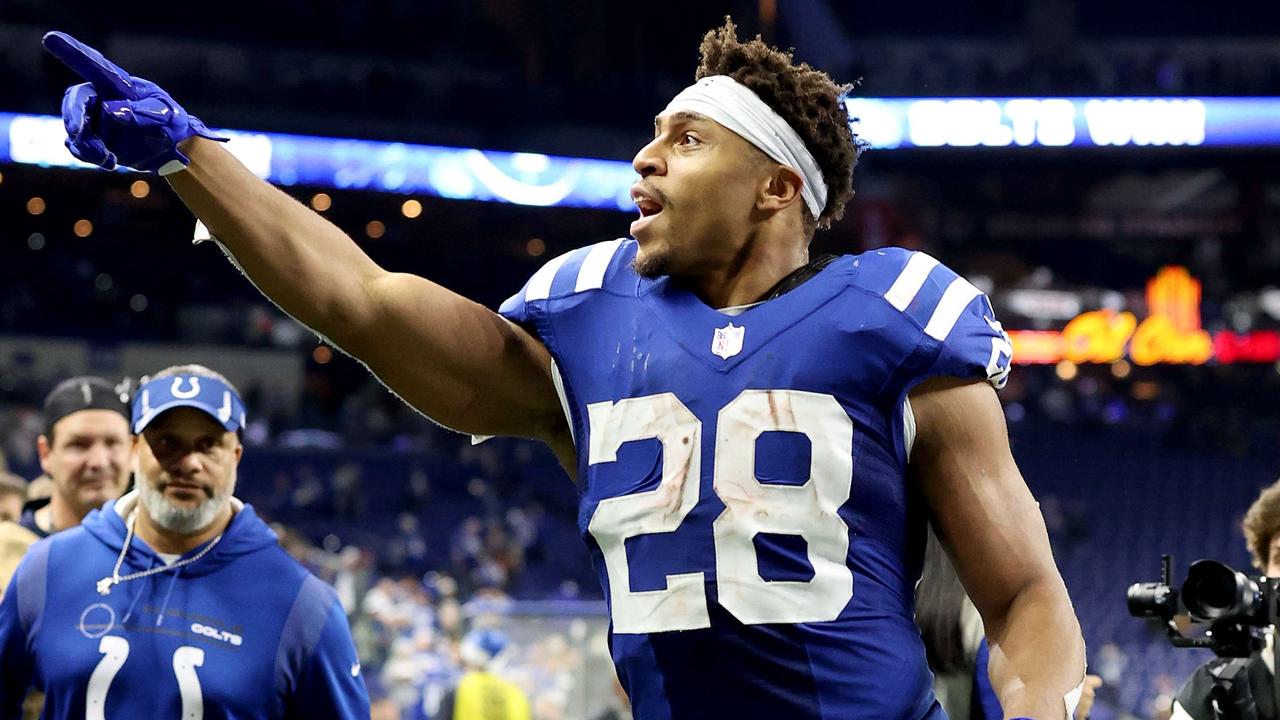 Jonathan Taylor has been excelling for the Colts, but can he really win the MVP? Photo: Andy Lyons/Getty Images/AFP