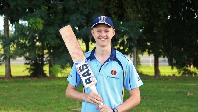 Innisfail Cricket Club's Thomas Herbert has gained selection in the Cricket Far North U16 team to travel to Mackay next month. Picture: JOSHUA DAVIES