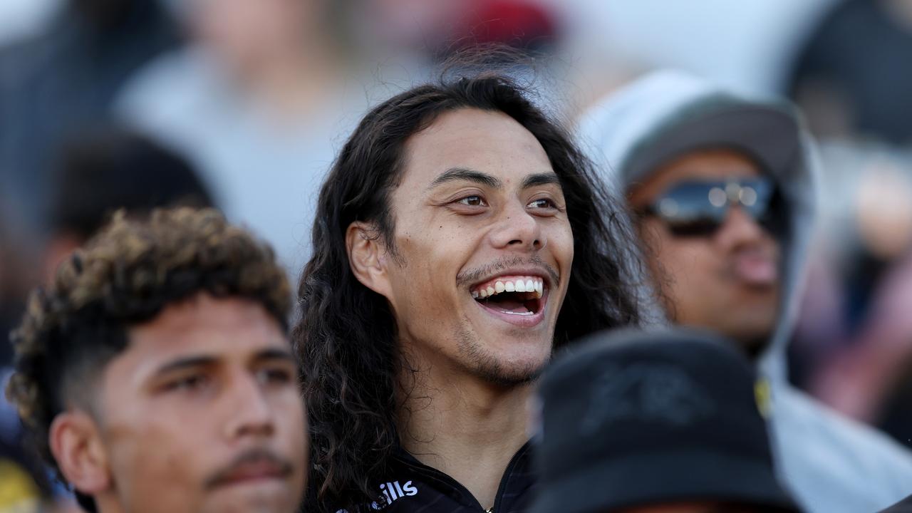 Luai sat in the stands on Saturday and was in great spirits as his teammates put on a clinic. Picture; Matt King/Getty Images