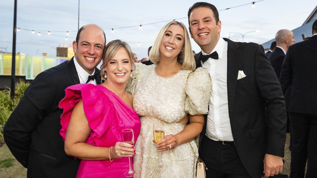 At LifeFlight Toowoomba Gala are (from left) Luke, Megan, Abbey and Matthew Boulus at The Goods Shed, Saturday, May 6, 2023. Picture: Kevin Farmer