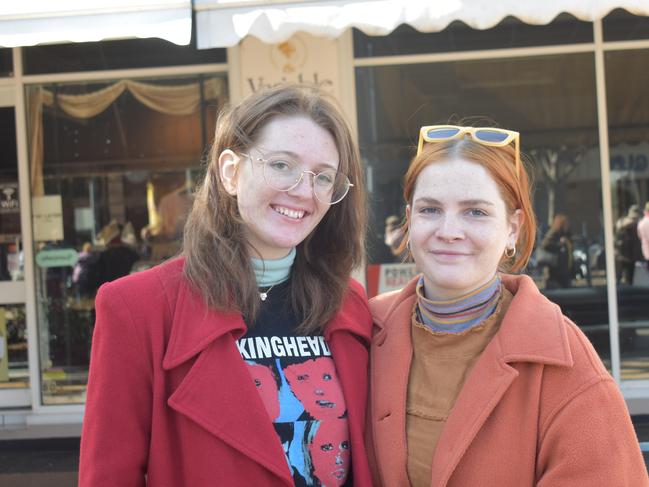 Ruby Ford and Olivia Dean-Jones had a stall at the bustling suitcase rummage during Stroll and Swing at Jumpers and Jazz in July. Photo: Jessica Paul / Warwick Daily News