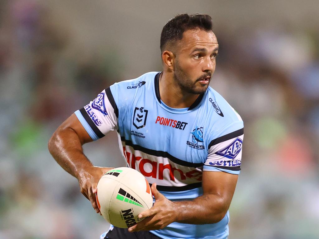 Braydon Trindall looks set to return to the Sharks’ bench. Picture: Getty Images