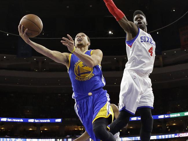 Warriors star Stephen Curry scored 20 points in Golden State’s win over Philly.