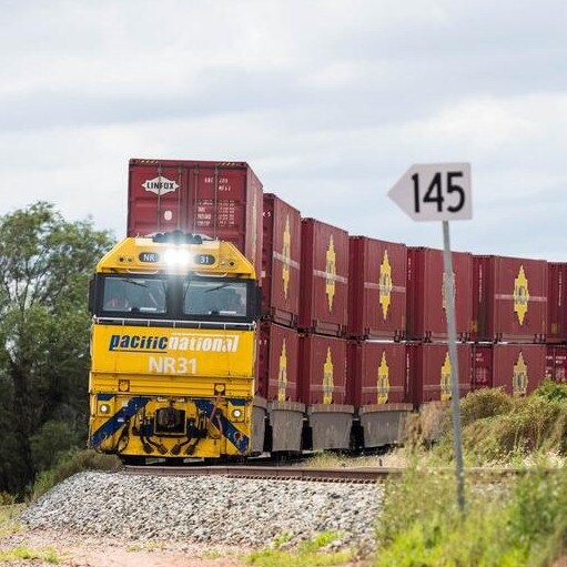 The Inland Rail track extension to Gladstone would see Emerald transformed into a major freight hub. Picture: Supplied