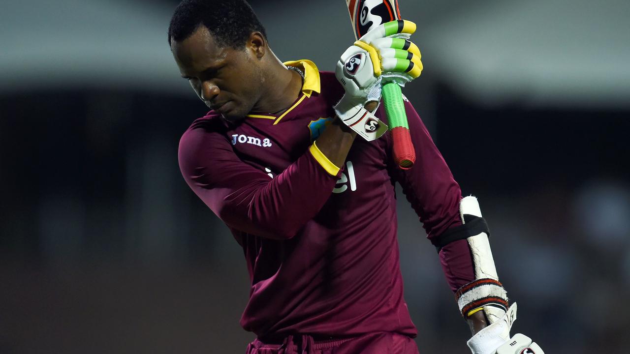 Former West Indies all-rounder Marlon Samuels has been charged by the ICC. AFP PHOTO
