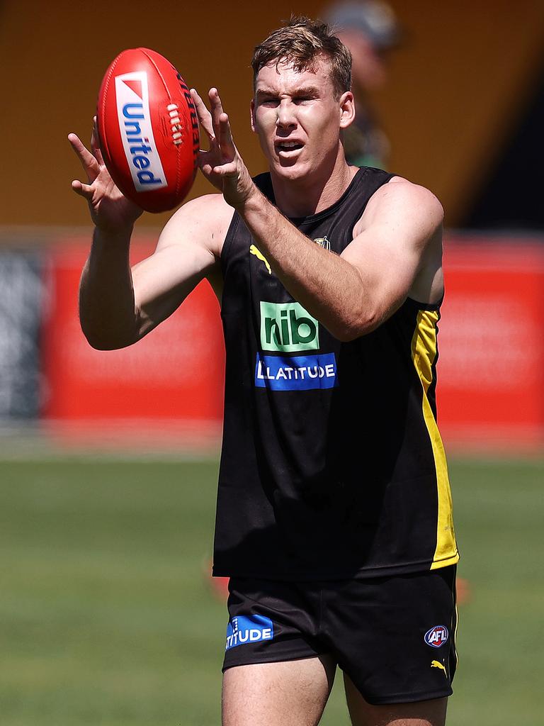 Tom Lynch starts his pre-season at Punt Rd. Picture: Michael Klein