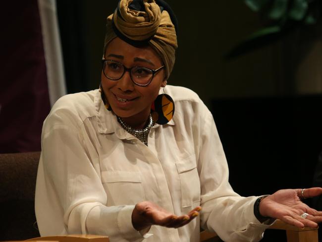 Yassmin Abdel-Magied spoke at an ANU event at the National Library in Canberra. Picture: Kym Smith