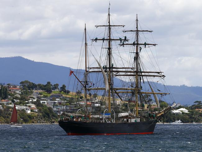 Australian Wooden Boat Festival - Parade of Sail pictured from the Young Endeavor PICTURE: MATT THOMPSON