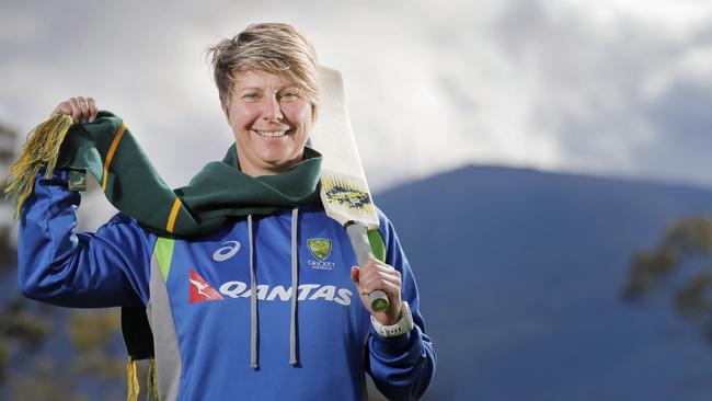 South African born Mia Blignaut has dual nationality and is looking forward to Test match between Australia and South Africa in Hobart. Picture: RICHARD JUPE