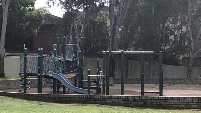 A playground at Civic Park, Pendle Hill.