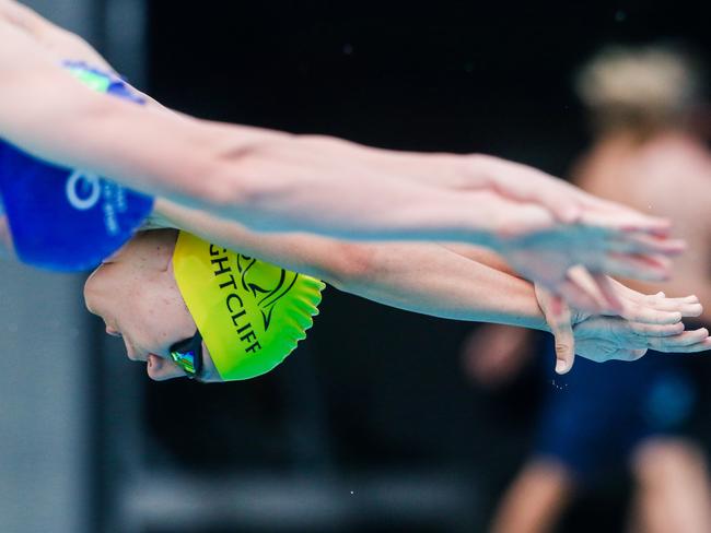 Nighcliff’s Nicholas Koulakis in the 200m freestyle. Picture: Glenn Campbell