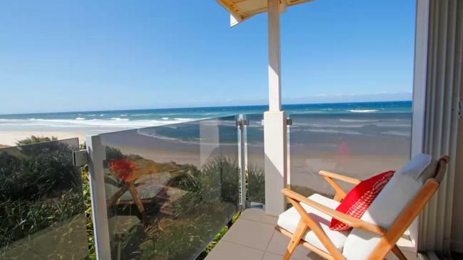 The view from a property on the Gold Coast available on AirBnB.