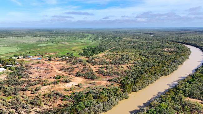 The Alexandra River flows through the Neumayer Valley Station, near Normanton in Queensland’s Gulf Country.