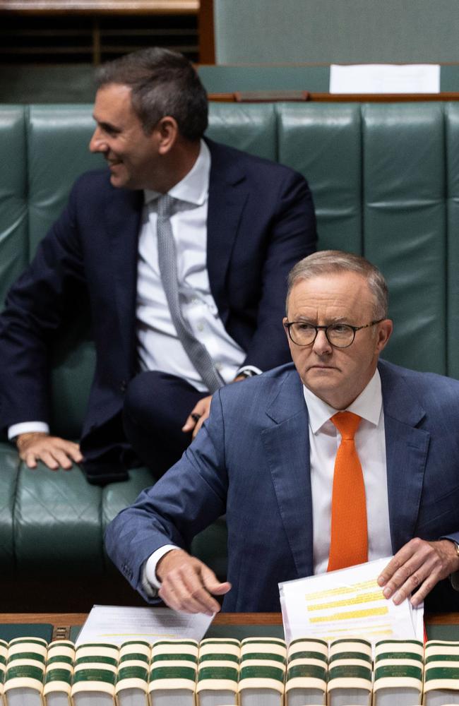 Treasurer Jim Chalmers and Prime Minister Anthony Albanese. Picture: NCA NewsWire/Gary Ramage