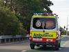 Cyclist rushed to hospital in life-threatening condition