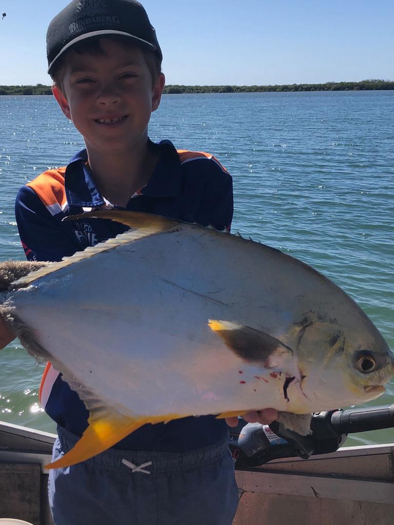 CATCH OF THE DAY: Young Jack Rethamel used a live yabby to fool this big sub nosed dart. Picture: Supplied