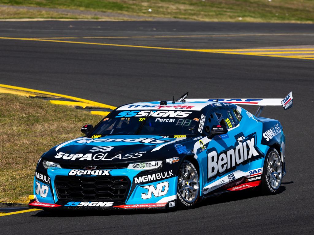 Nick Percat held off Chaz Mostert to claim victory in Tasmania. Picture: Daniel Kalisz/Getty Images