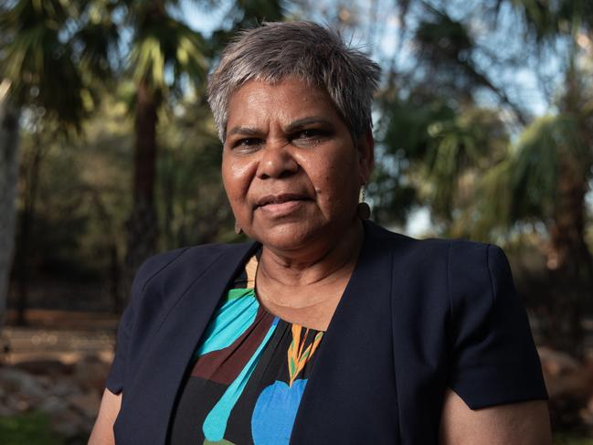 21-02-2024 - Federal Senator Marion Scrymgour in Alice Springs on Wednesday. Picture: Liam Mendes / The Australian