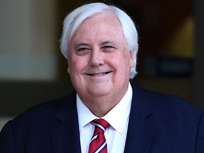 Businessman and former federal politician Clive Palmer leaves the Federal Court in Brisbane, Friday, Aug. 26, 2016. Mr Palmer took part in proceedings over the collapse of Queensland Nickel, the company behind the Yabulu Nickel refinery. (AAP Image/Dan Peled) NO ARCHIVING