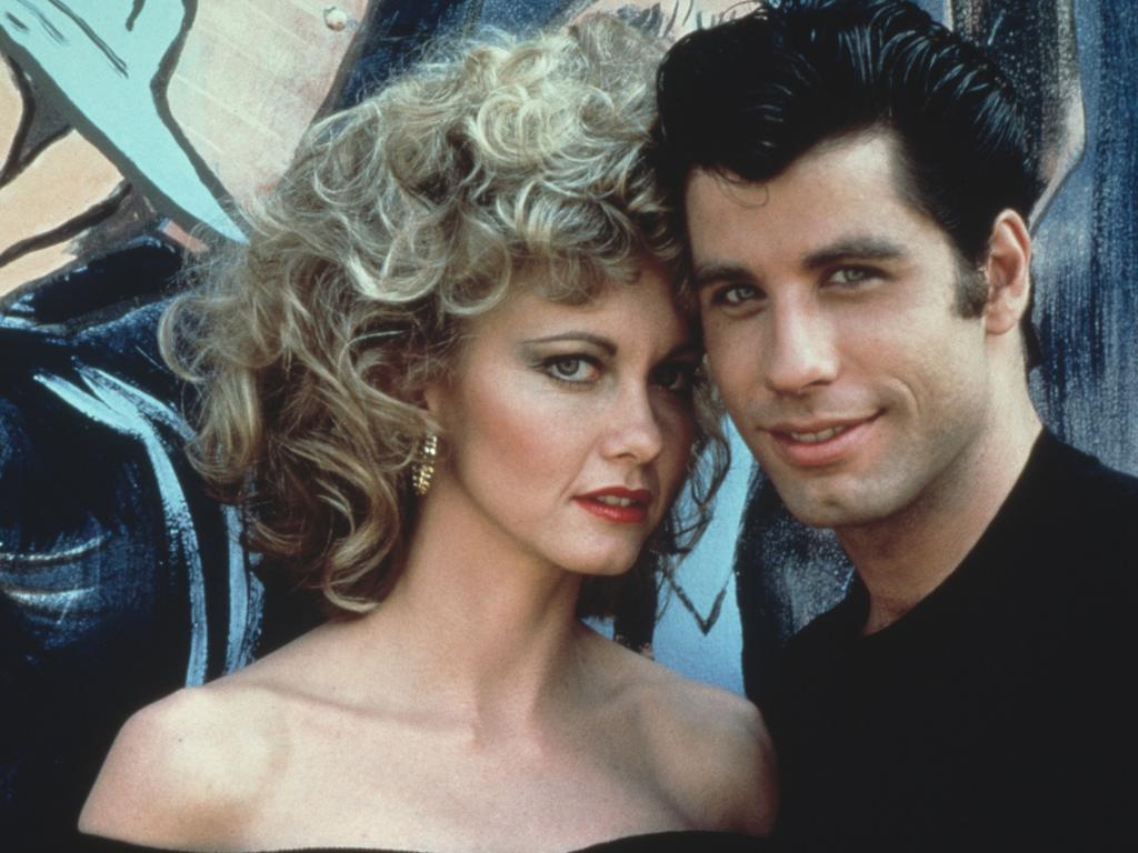 Back in the day … Olivia Newton-John and John Travolta in a promo shot for Grease in 1978. Picture: Paramount Pictures/Fotos International/Getty