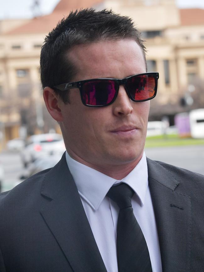 Sean Gregory Hobbs outside the Magistrates Court in 2017. Picture: AAP/David Mariuz