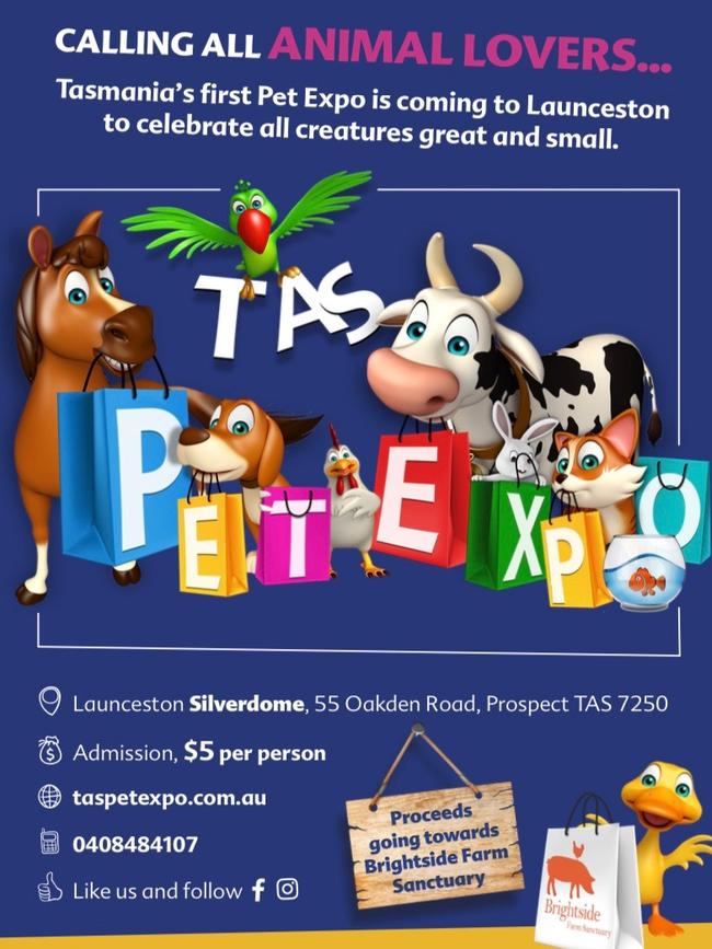 The flyer for the Tas Pet Expo to be held in Launceston in November 2021. Picture: SUPPLIED