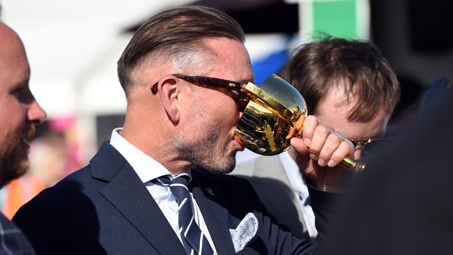 Nigel Austin at the Cotton on Marquee for the Geelong Cup.