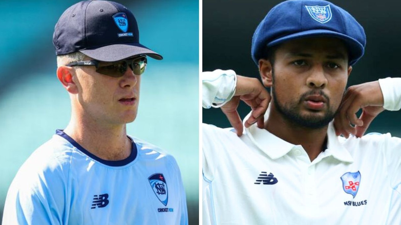 Adam Zampa and Tanveer Sangha. Photos: Getty.