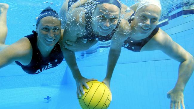 Rebecca and Melissa Rippon with stepsister Kate Gynther were all Olympians. Picture: Geoff McLachlan.