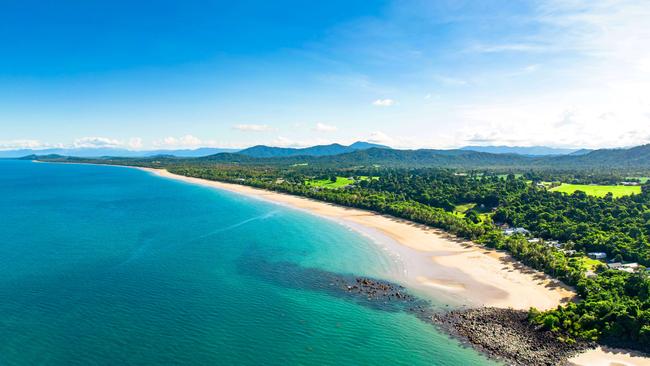 Aerial shot of Mission Beach. Image: supplied