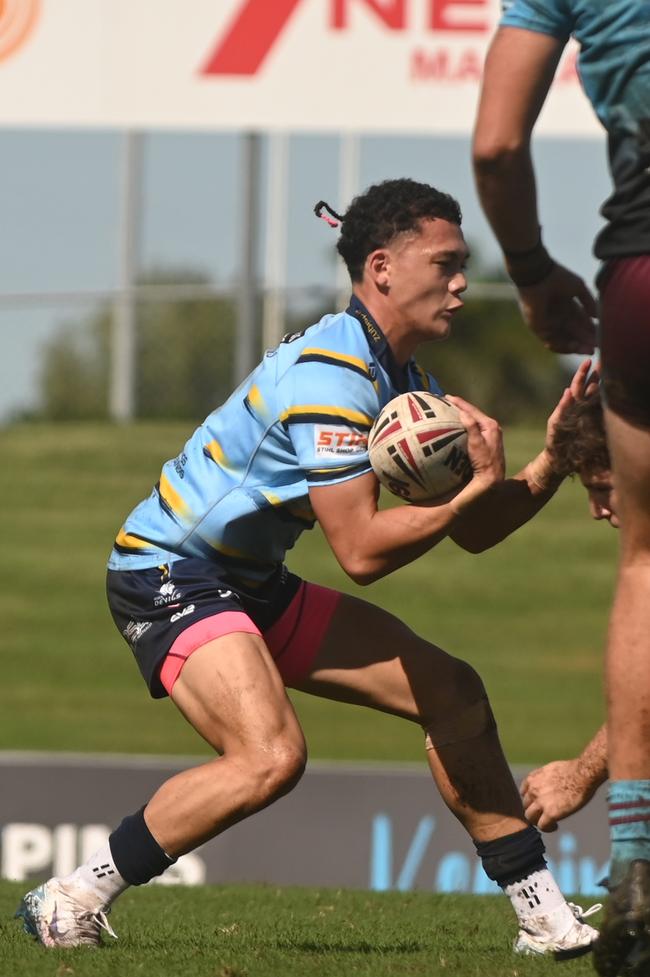 Adaquix-Jeramiah Watts-Luke from Devils. Cutters vs Devils Mal Meninga Cup BB Print Stadium, Mackay Saturday 5 April 2025 Picture:Michaela Harlow