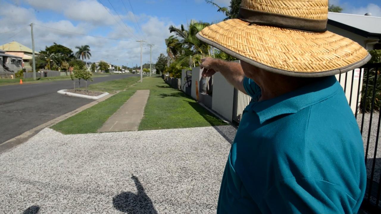 REPLACE THE TREES: North Bundaberg resident Tony Clarke is annoyed that despite promises, the Bundaberg Regional Council has not replaced many of the trees that once lined Steurt Street before the 2013 flood. Photo: Max Fleet / NewsMail