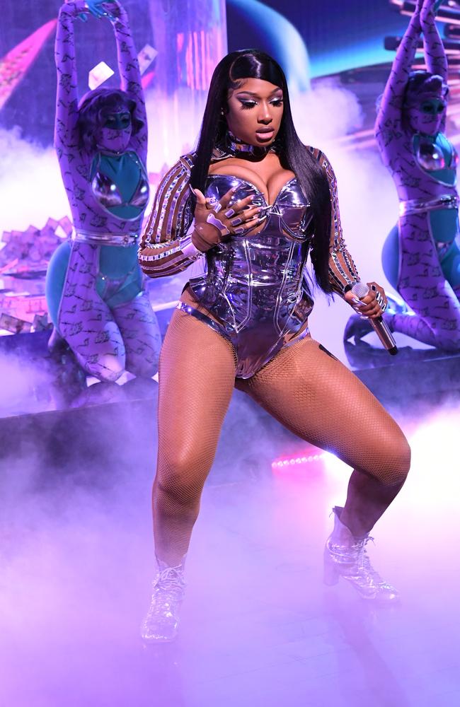 Megan Thee Stallion ruled the Grammys with her performance. Picture: AFP