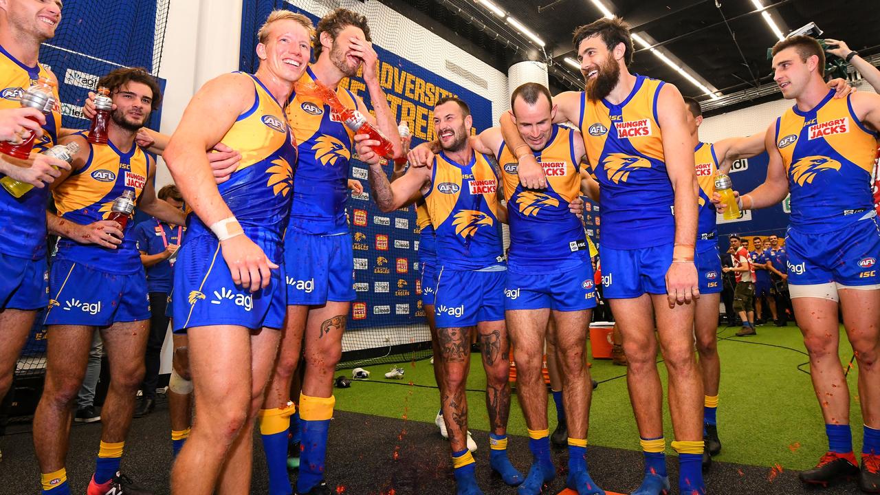 The Eagles have released an updated club song. Picture: Daniel Carson