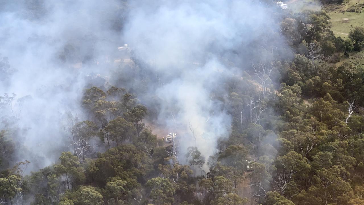 Friendly Beaches firefighting activity, September 23. Pictures: Tasmania Fire Service/DPFEM