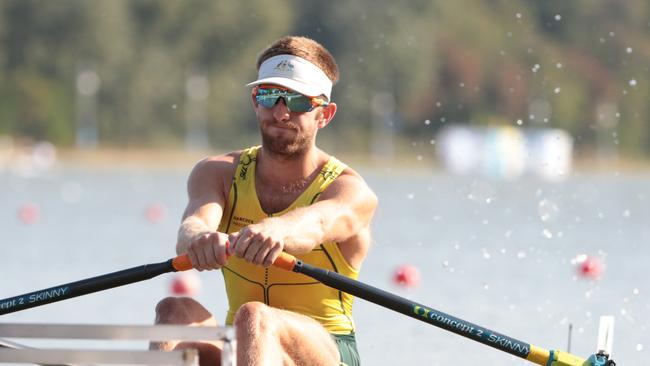 Toowong Rowing Club’s Hamish Parry. Copyright is Rowing Australia.